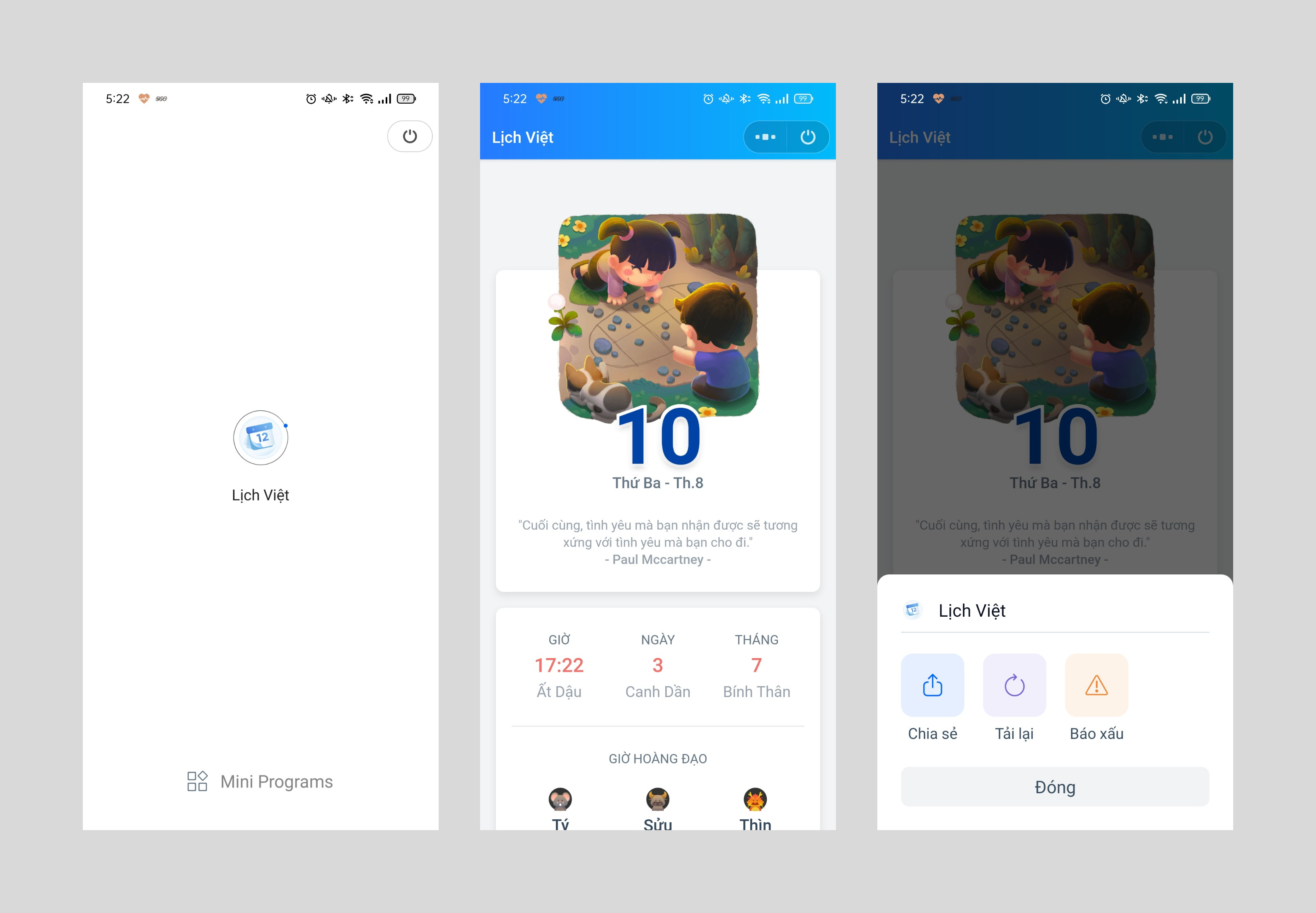 giao diện zalo mini app